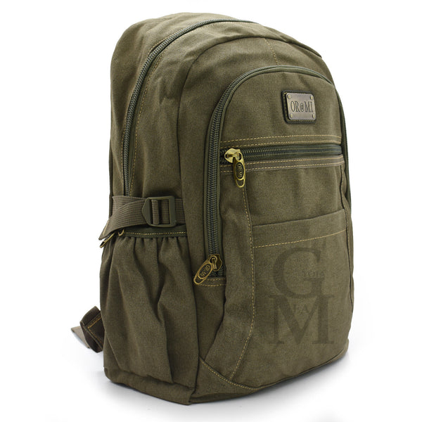 Zaino tessuto militare canvas sport grande escursione viaggio grande resistente