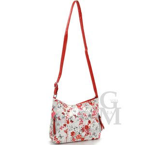 GM Borsa donna colorata fiori tracolla fiorata elegante passeggio postina nuova