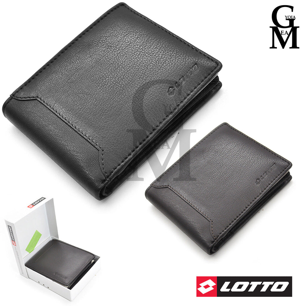 Portafoglio Lotto in pelle elegante casual con porta carte  porta monete morbido