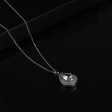 Carica l&#39;immagine nel visualizzatore di Gallery, Collana donna lusso goccia oro strass zircone cristallo elegante acciaio steel