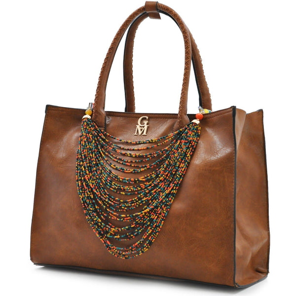 Borsa donna spalla pelle shopping multifilo elegante spalla GYOIAMEA multicolore