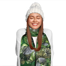 Carica l&#39;immagine nel visualizzatore di Gallery, Sciarpa stola scialle donna fantasia fiori Foulard frange tipo cashmere freddo