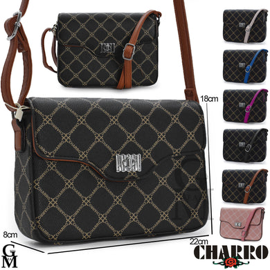 Borsa borsetta CHARRO pelle piccola fantasia donna elegante passeggio casual