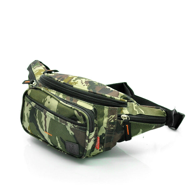 GM marsupio uomo mimetico militare vita spalla softair camouflage casual viaggio