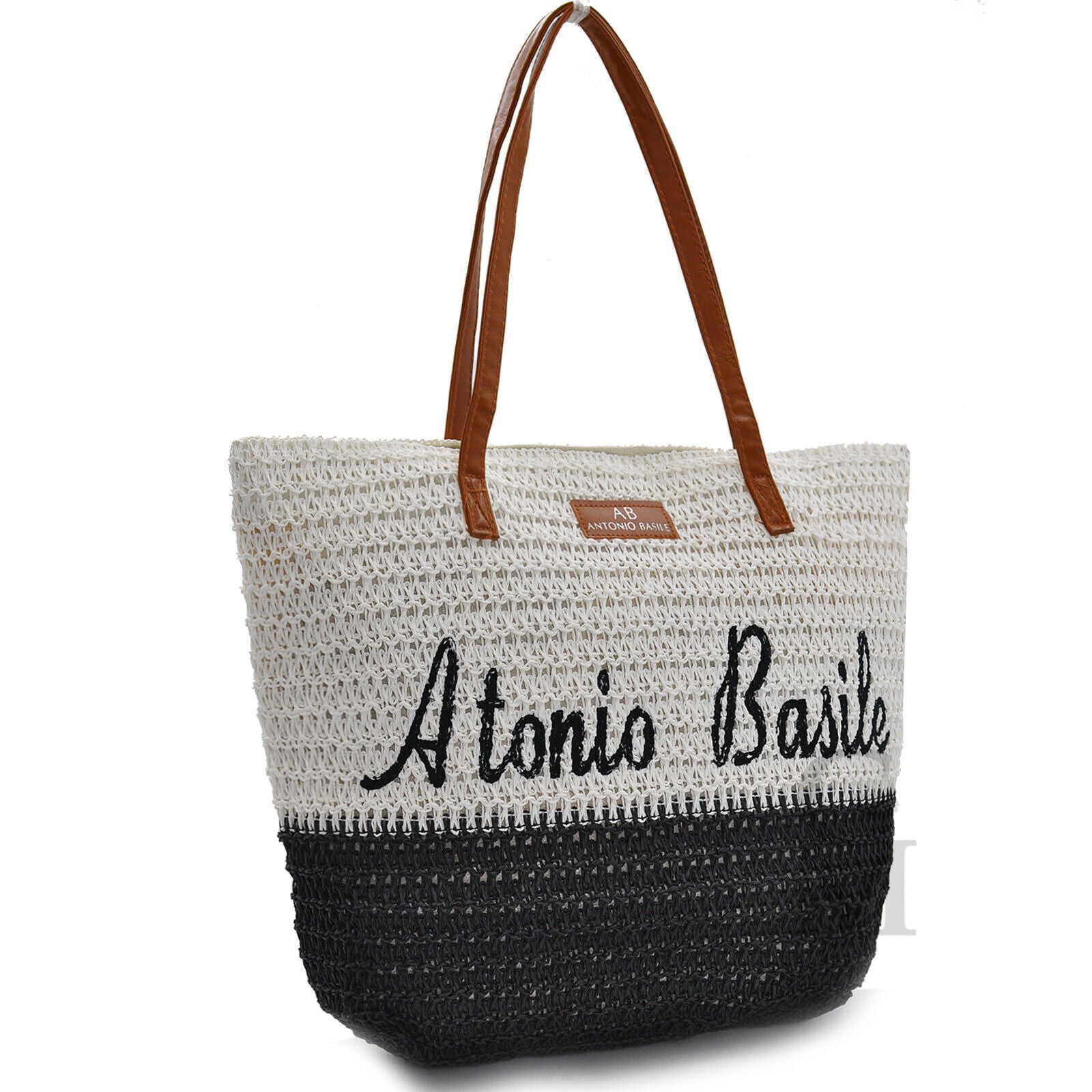 Borsa mare paglia resistente manici in corda capiente artigia