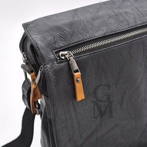 Borsa GM uomo casual pelle tracolla postina marrone moda nera grande lavoro