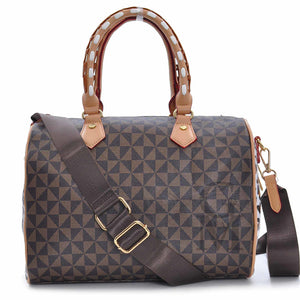 Gyoiamea borsa bauletto fantasia leopardato nuova donna tracolla pelle cerniera