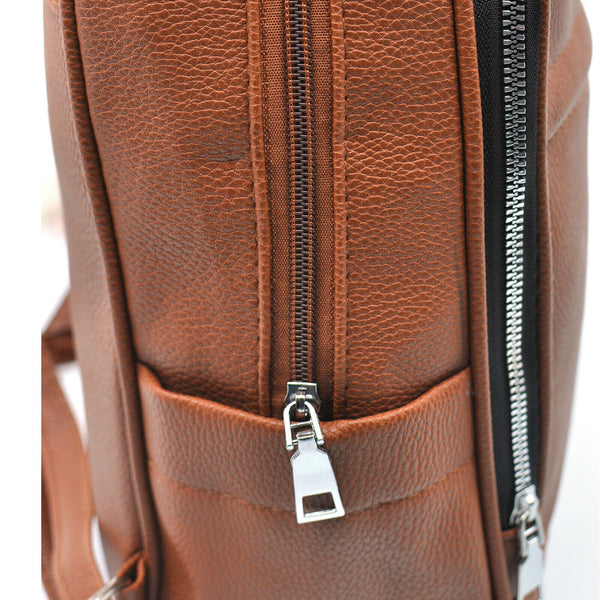 GM italy zainetto UNISEX zaino zip cerniera pelle passeggio viaggio capiente