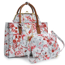 Carica l&#39;immagine nel visualizzatore di Gallery, Borsa GM Milano 4in1 set borsa borse fiori floreale fantasia moda rosa omaggio