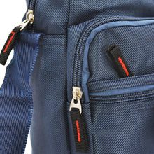 Carica l&#39;immagine nel visualizzatore di Gallery, Borsello messenger blu da uomo in nylon con tracolla regolabile 5 tasche LUDONG