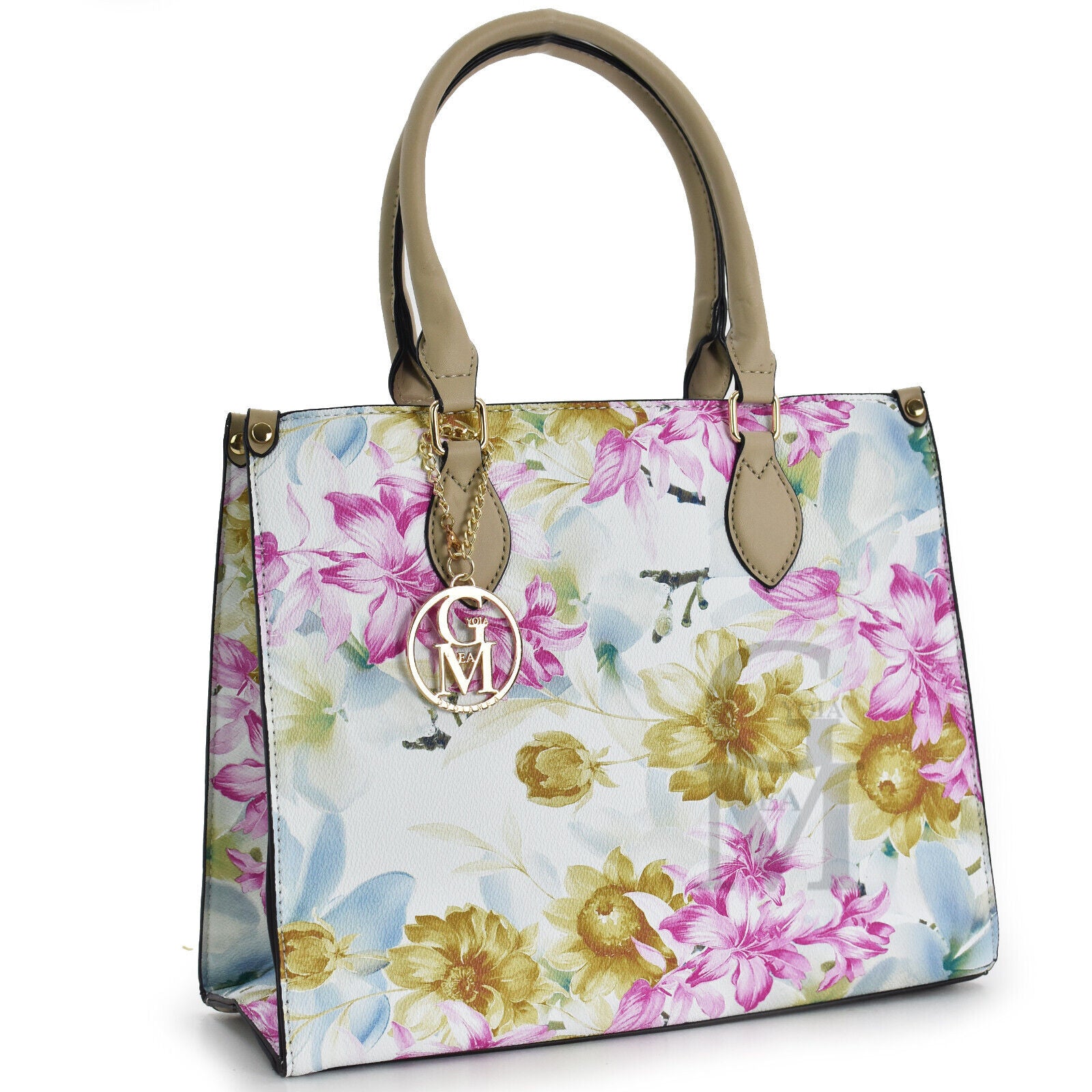 Gyoiamea borsa shopping moda estiva casual floreale fantasia fiori colorata