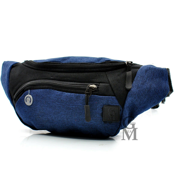 Marsupio originale GM uomo multi tasche lavoro corsa viaggio sport trekking zip