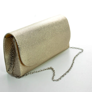 Pochette matrimonio eventi elegante rigida pelle serpente coccodrillo squamata