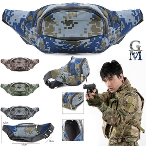 Marsupio mimetico multi tasche 4zip tela tessuto militare vita uomo fantasia