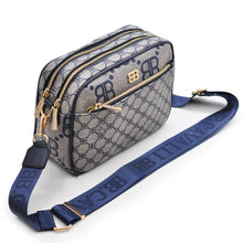 Carica l&#39;immagine nel visualizzatore di Gallery, BRICIOLE Borsa 4 zip oro tasche borsetta donna tracolla fantasia scritte piccola