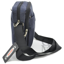 Carica l&#39;immagine nel visualizzatore di Gallery, OR&amp;MI Borsello uomo 5 zip casual sportivo cerniere tasche passeggio blu nero