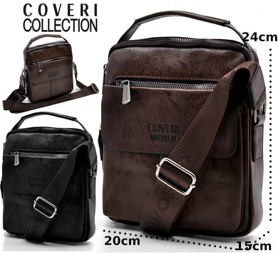 Borsa Borsello Uomo in Pelle Tracolla Spalla Grande Coveri World Moda Porta Cel