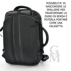 2in1 Zaino e borsa cartella 24h COVERI rigido porta pc ufficio laptop documenti