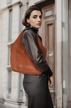 Carica l&#39;immagine nel visualizzatore di Gallery, Borsa + borsetta nuova COVERI donna pelle capiente sacco grande spalla cerniera