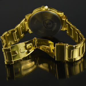 GYOIAMEA Orologio oro nuovo uomo polso acciaio VINTAGE Classico luxury regalo