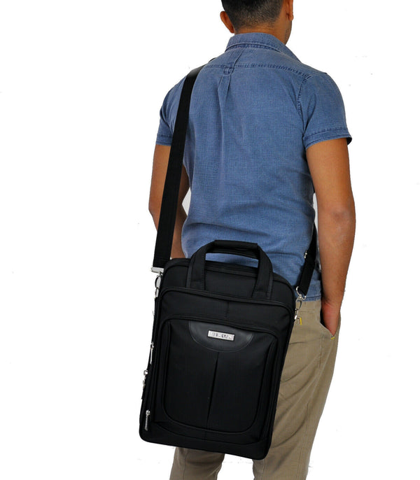 Zaino tracolla 2in1 uomo borsa porta PC ufficio BUSINESS Imbottito impermeabile