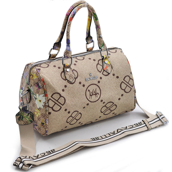 Borsa B. Cavalli bauletto fantasia fiori firmata baule spalla tracolla donna