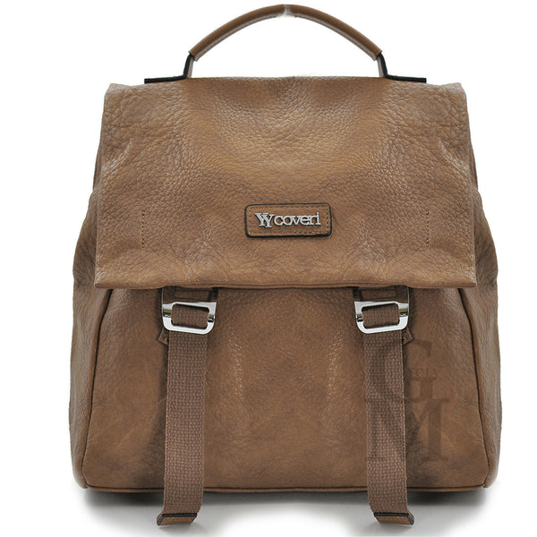 COVERI Borsa zaino cinghia 2in1 trasformabile donna vintage tracolla capiente