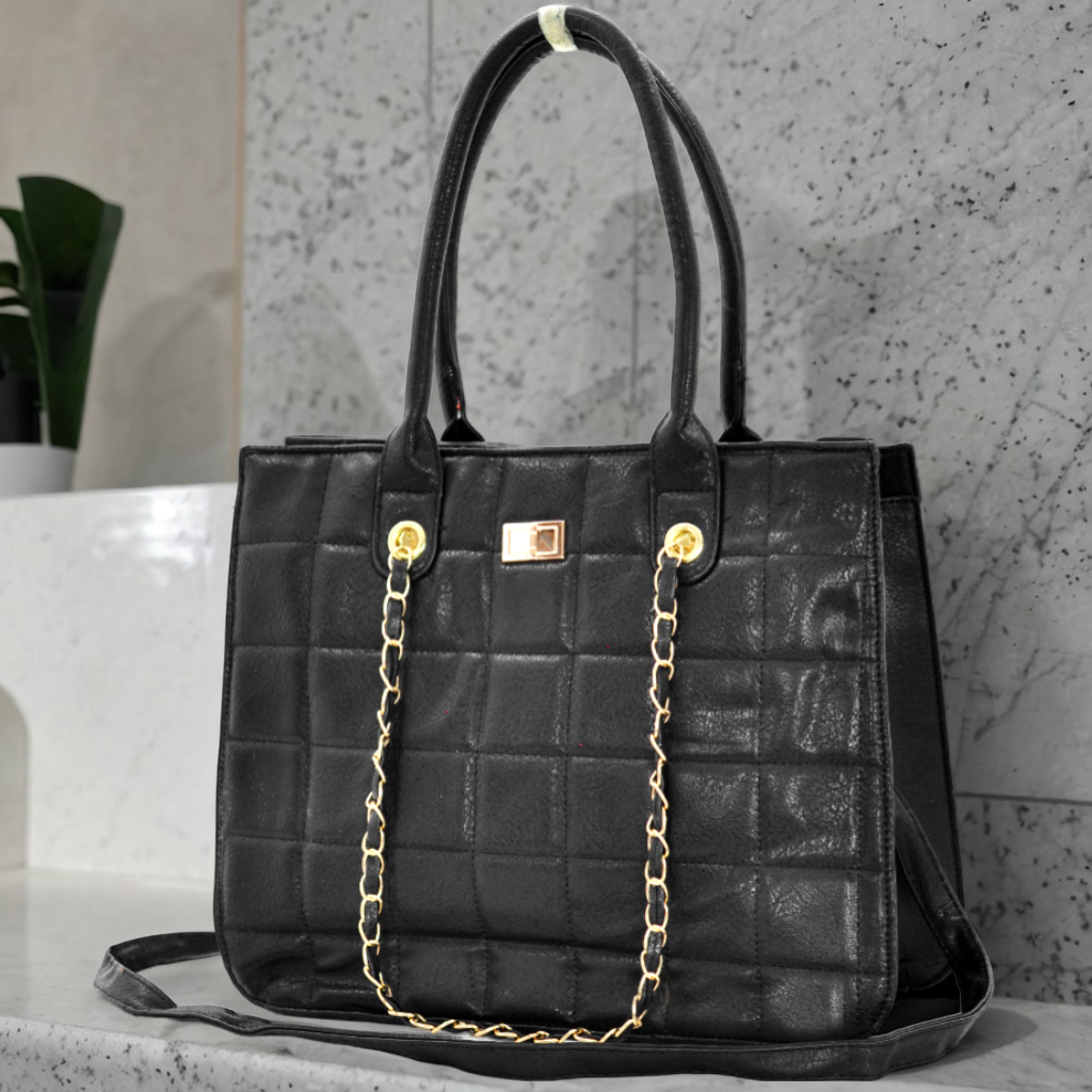 Borsa trapuntata nera grande discount