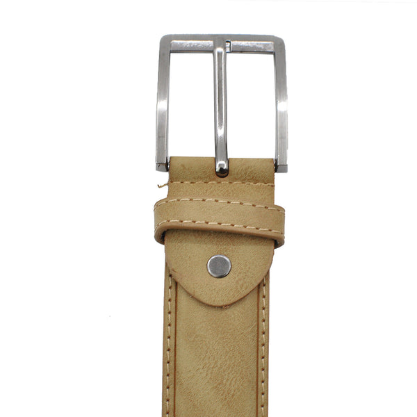 Cintura 3,5cm nuova vera pelle beige vintage Cinta uomo Casual moda semplice