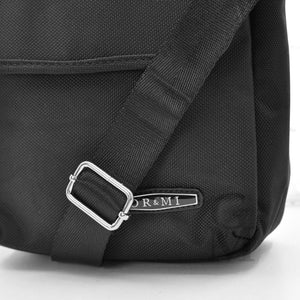 Borsello or&mi nero uomo borsa grande capiente zip tracolla nylon tasche zip