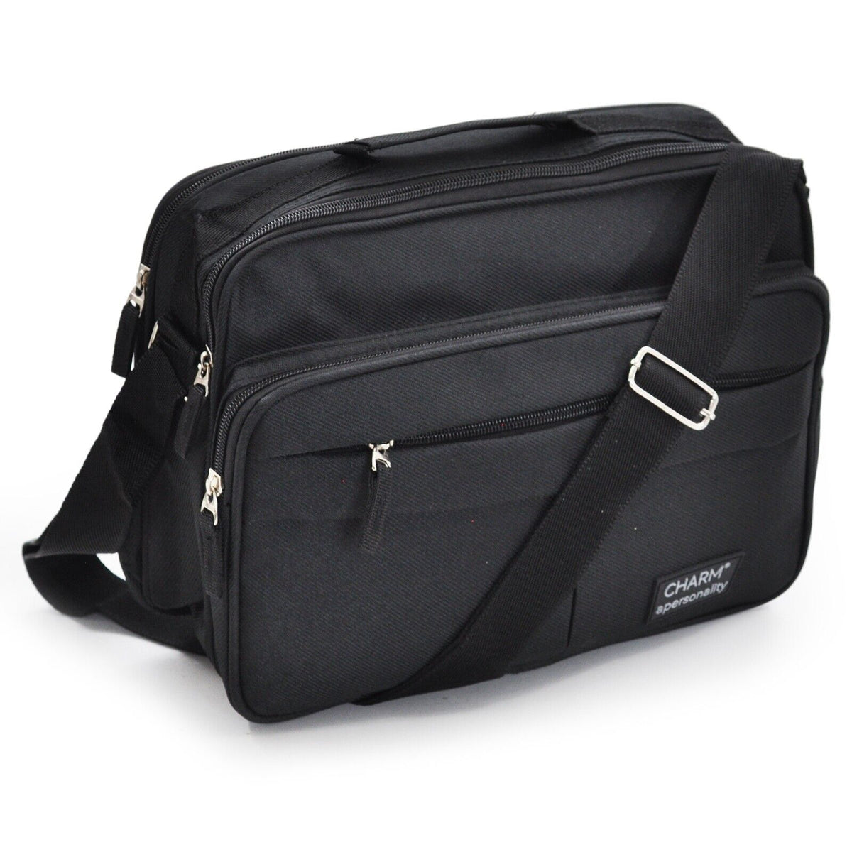 VINPAM Borsa a tracolla da uomo di grande capacità, in nylon impermeabile, con tracolla regolabile, spaziosa borsa a tracolla per viaggi e uso quotidiano, Blu, 25*20*7cm VINPAM Borsa a tracolla da uomo di grande capacità, in nylon impermeabile, con tracolla regolabile, spaziosa borsa a tracolla per viaggi e uso quotidiano, Blu, 25*20*7cm