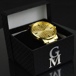 GYOIAMEA Orologio oro nuovo uomo polso acciaio VINTAGE Classico luxury regalo