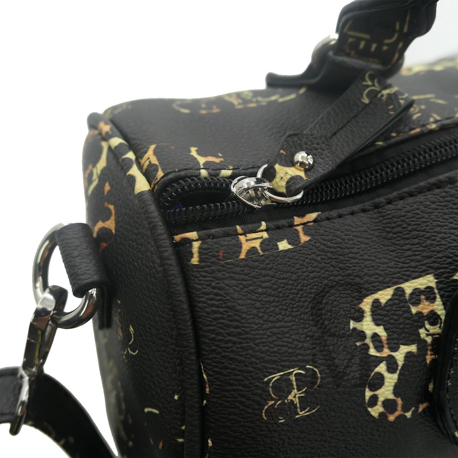 Borsa firmata BB CAVALLI donna tracolla bauletto fantasia leopardata animalier