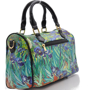 GM borsa fantasia dipinto Vincent Van Gogh iris girasoli bauletto elegante moda