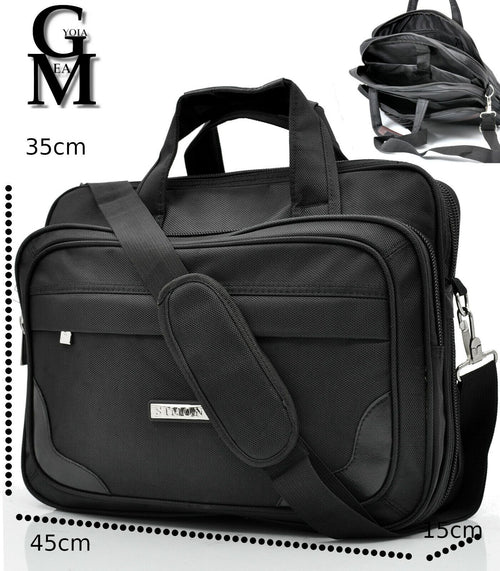 Borsa uomo ufficio tessuto nylon lavoro tracolla tablet pc 24h portadocumenti