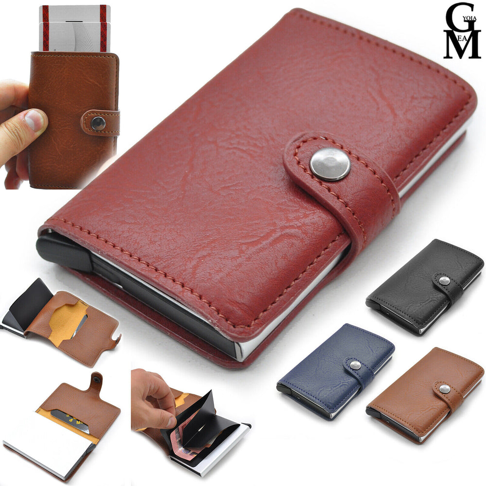 Portafoglio protezione RFID Slim Porta Carte Credito tessere Sottile Uomo Donna