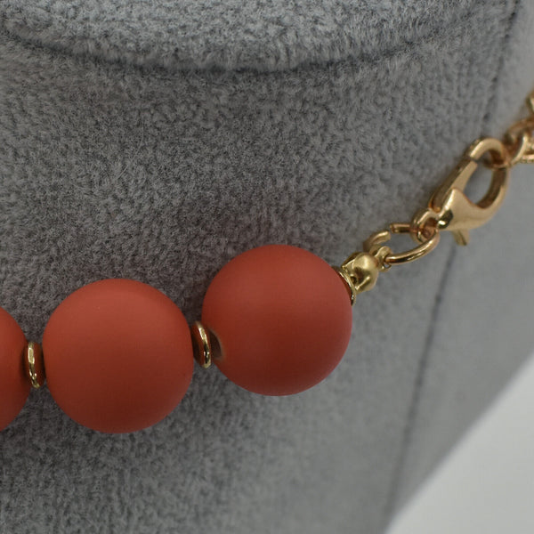 Parure Collana e bracciale girocollo perle pietre dure gioiello nuovo bijoux