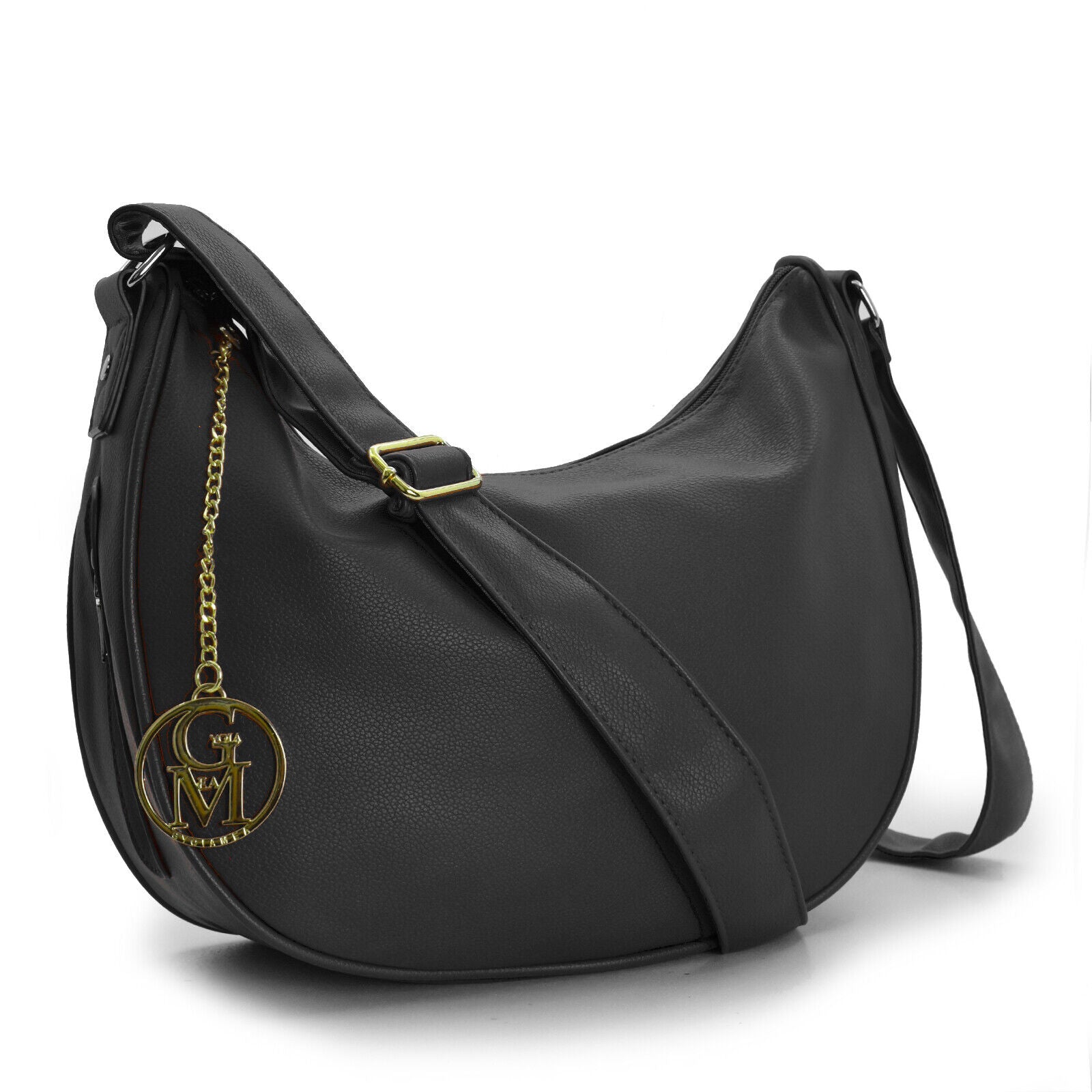 KALIDI Borsa A Tracolla A Mezzaluna In Tela Ecologica – Multi Tasche, Hobo Bag Per Viaggi E Uso Quotidiano