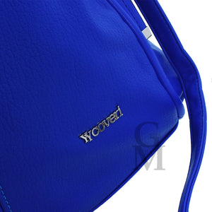 Borsa nuova yycoveri hobo sacco donna grande spalla pelle passeggio tracolla blu