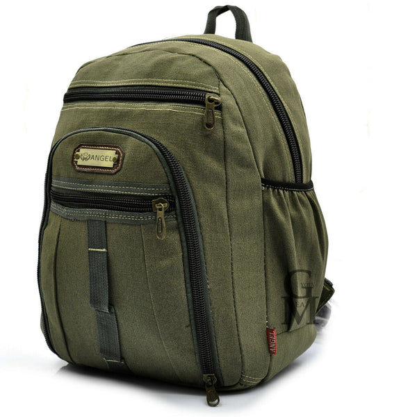 Zaino canvas tessuto tela campeggio viaggio sport trekking escursione militare