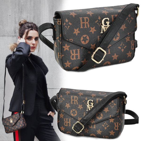 Borsa donna originale messaggera piccola pelle tracolla casual borsetta fantasia