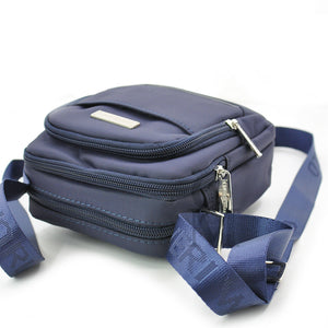 Borsa piccola uomo passeggio giornaliera sport tasche comoda elegante casual blu