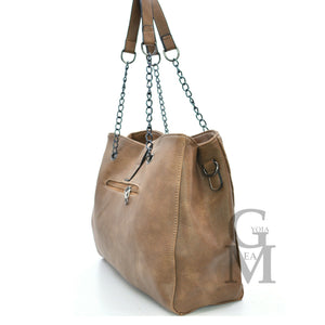 GM borsa donna tote pelle trapuntata donna spalla bauletto manici catena spalla