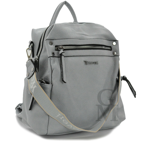 COVERI Borsa zaino cinghia 2in1 trasformabile donna colorata tracolla capiente