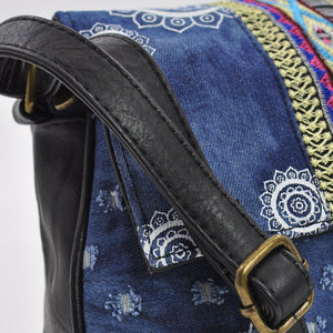 Gyoiamea Borsa jeans denim artigianale tracolla messenger donna vintage jeansata