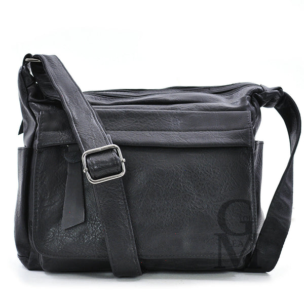 Gyoiamea Borsa originale tracolla messenger donna nera vintage tasche moda nuova