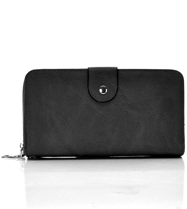 Gyoiamea portafoglio italia tasche vintage donna pelle carte cerniera trifold