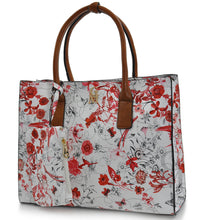 Carica l&#39;immagine nel visualizzatore di Gallery, Borsa GM Milano 4in1 set borsa borse fiori floreale fantasia moda rosa omaggio