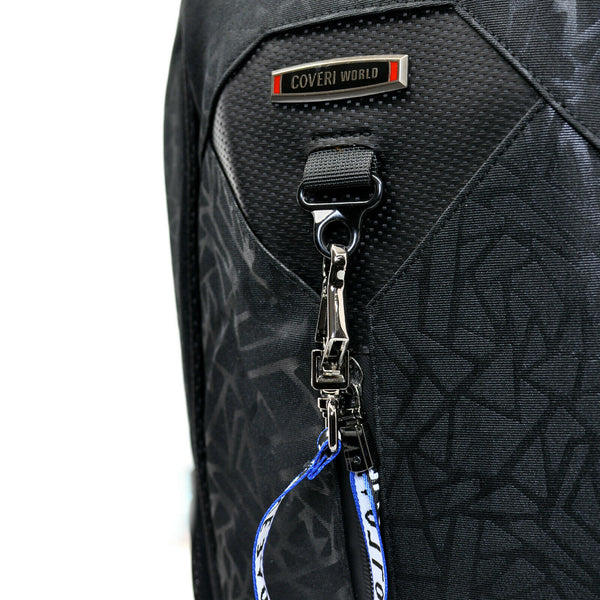 ZAINO ZAINETTO TECNICO 38 L UNIVERSALE MOTO COVERI ITALIA BACK-PACK NERO/VERDE