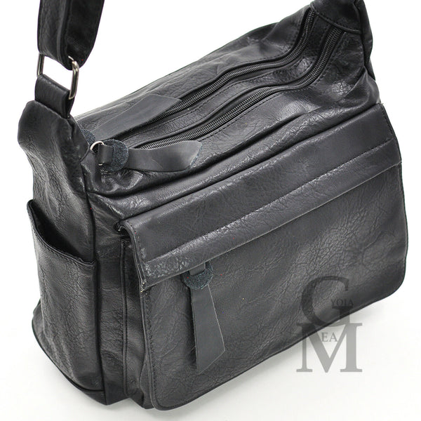 Gyoiamea Borsa originale tracolla messenger donna nera vintage tasche moda nuova